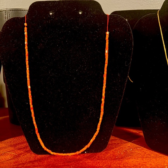 1900s Antique Genuine Necklace Natural String Coral Beads For Jewelry Making